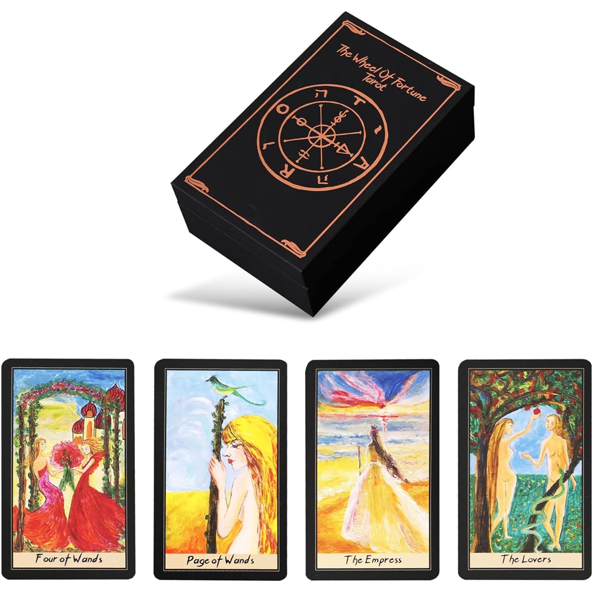 Ivy Tarot Cards, Tarot Card Deck, Tarot Deck, 78 Tarot Deck Future Telling Game, Soul Sparkle Tarot - Brass Gold Foil