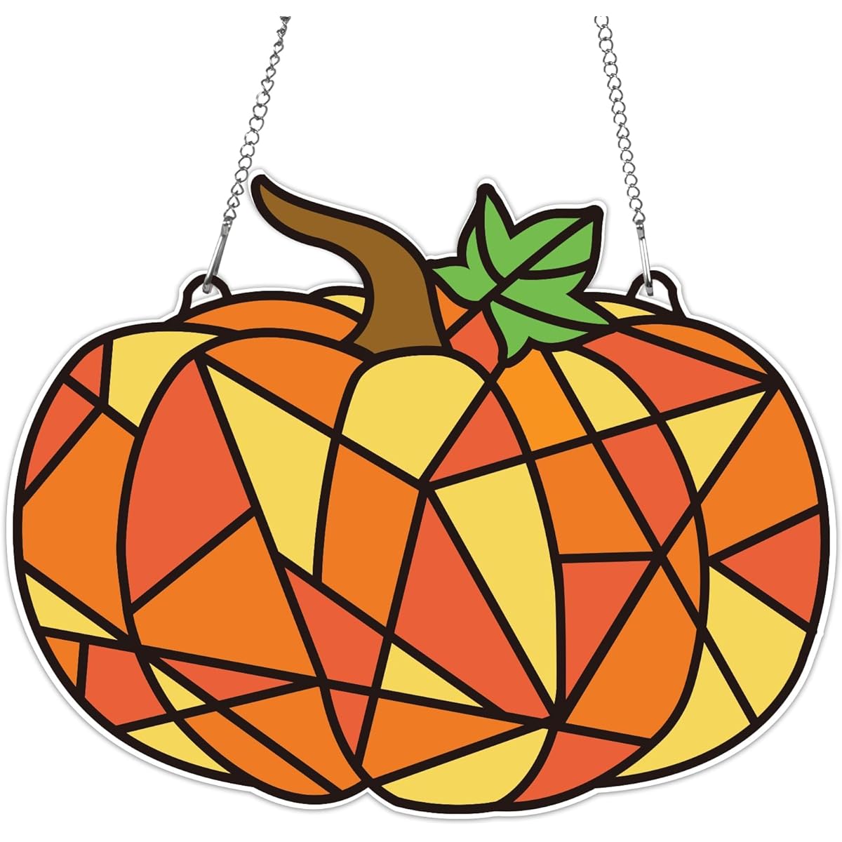 Fall Kids Stickers Glass Craft Kit Pumpkin Glass Easy Activity Kit Thanksgiving Decoration Suncatcher Kit Girls Boys Home Classroom Indoor Art Game Activity Favor