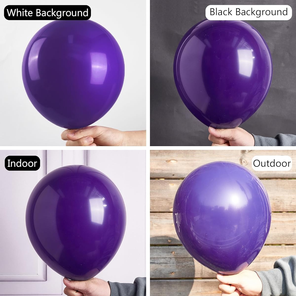 PartyWoo Royal Purple Balloons, 80pcs Purple Balloons Different Size 5" and 12" Pack for Balloon Garland, Balloon Arch, Birthday Decorations, Wedding Decorations, Baby Shower Decorations