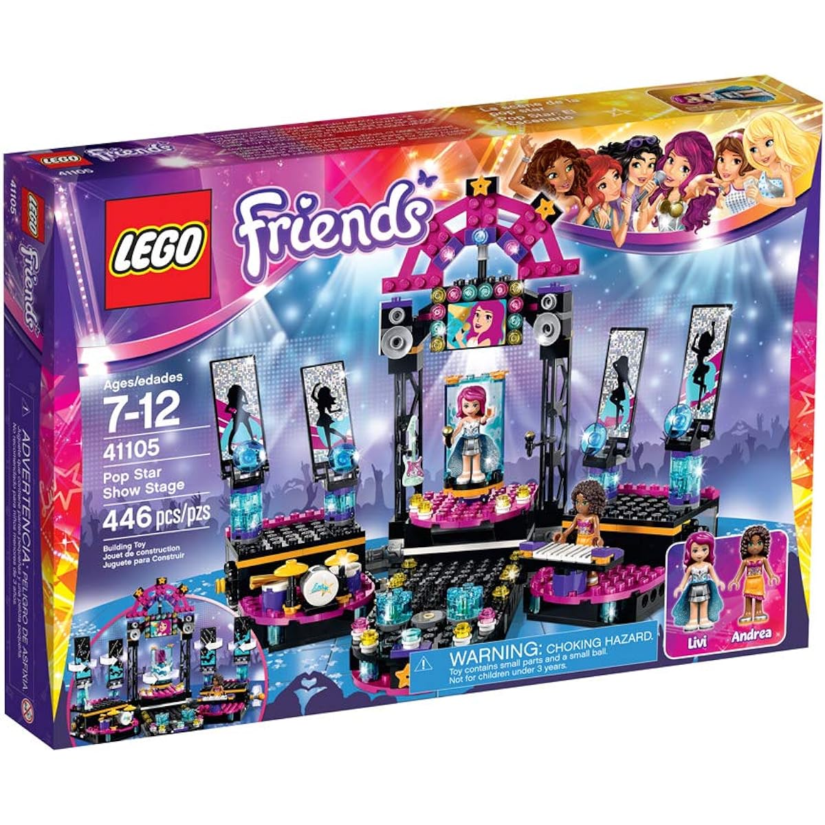 Imported LEGO Friends LEGO Friends 41105 Pop Star Show Stage Building Kit [Parallel Import]