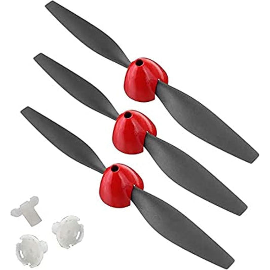 Top Race Spare Propellers for TR-P51 RC Plane 4 Channel Remote Control Airplane with Propeller Savers and Adapters - Pack of 3