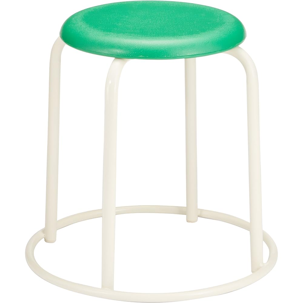 Rene Seiko Round Stool (with outer ring) Green/Chrome Plated RP-4C