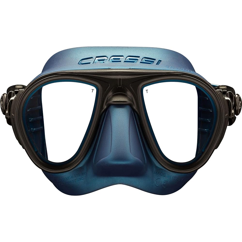 CRESSI Deep Freediving Spearfishing Mask & Snorkel Set [CALIBRO & CORSICA] Small Inner Volume Mask & Flexible Snorkel [Genuine Product]