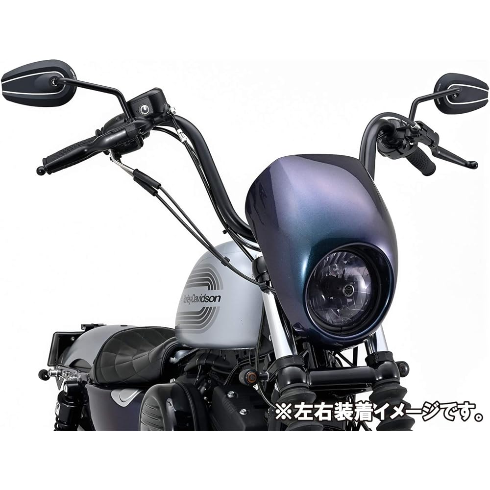 Daytona Motorcycle Mirror HARLEY-DAVIDSON/Made in Japan, 1 on each side, right only, 10mm forward/reverse thread, conforms to new safety standards, D Mirror H-D TYPE6 20150