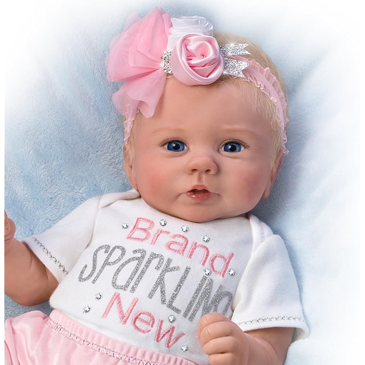 Lifelike Baby Doll by Violet Parker: Poseable and Weighted with Hand-Rooted Hair by The Ashton-Drake Gallery