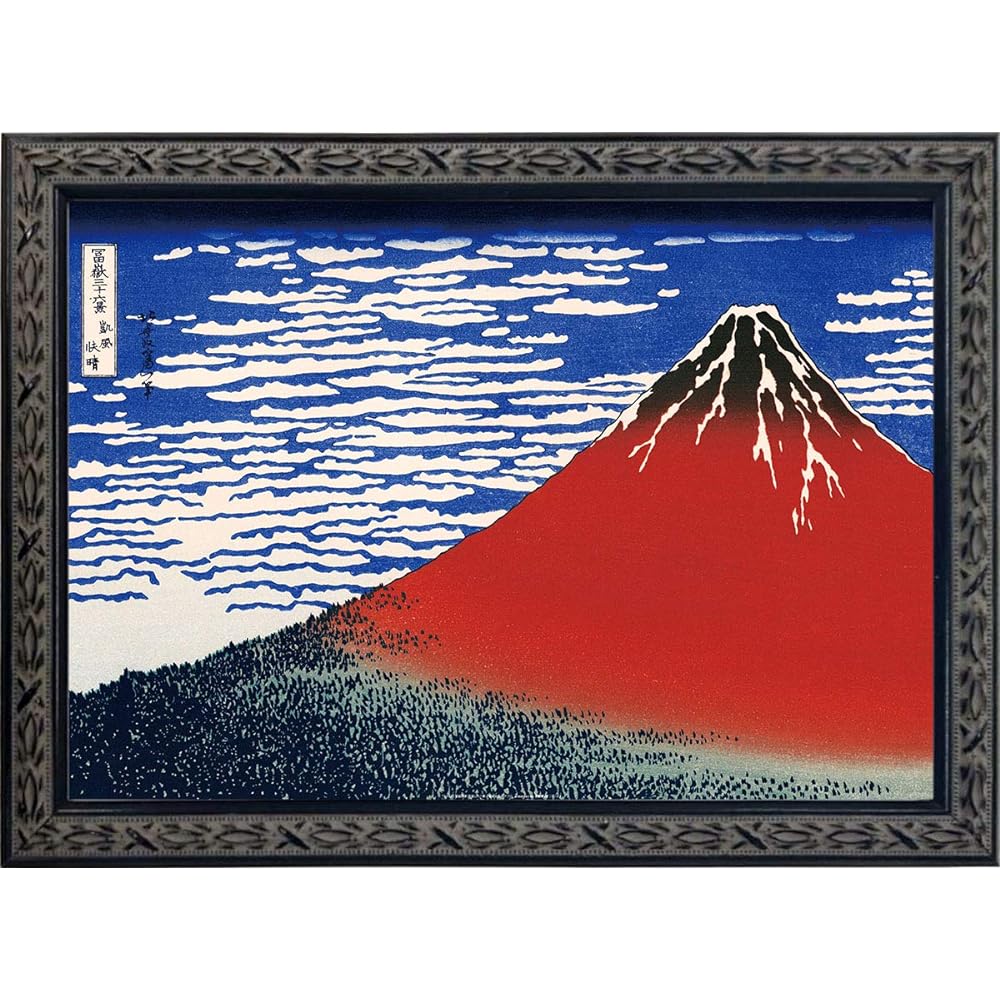 Tri-X Art Frame/Still Life Black Framed Art Poster Thirty-Six Views of Mt. Fuji Katsushika Hokusai Black Frame TXA-012B