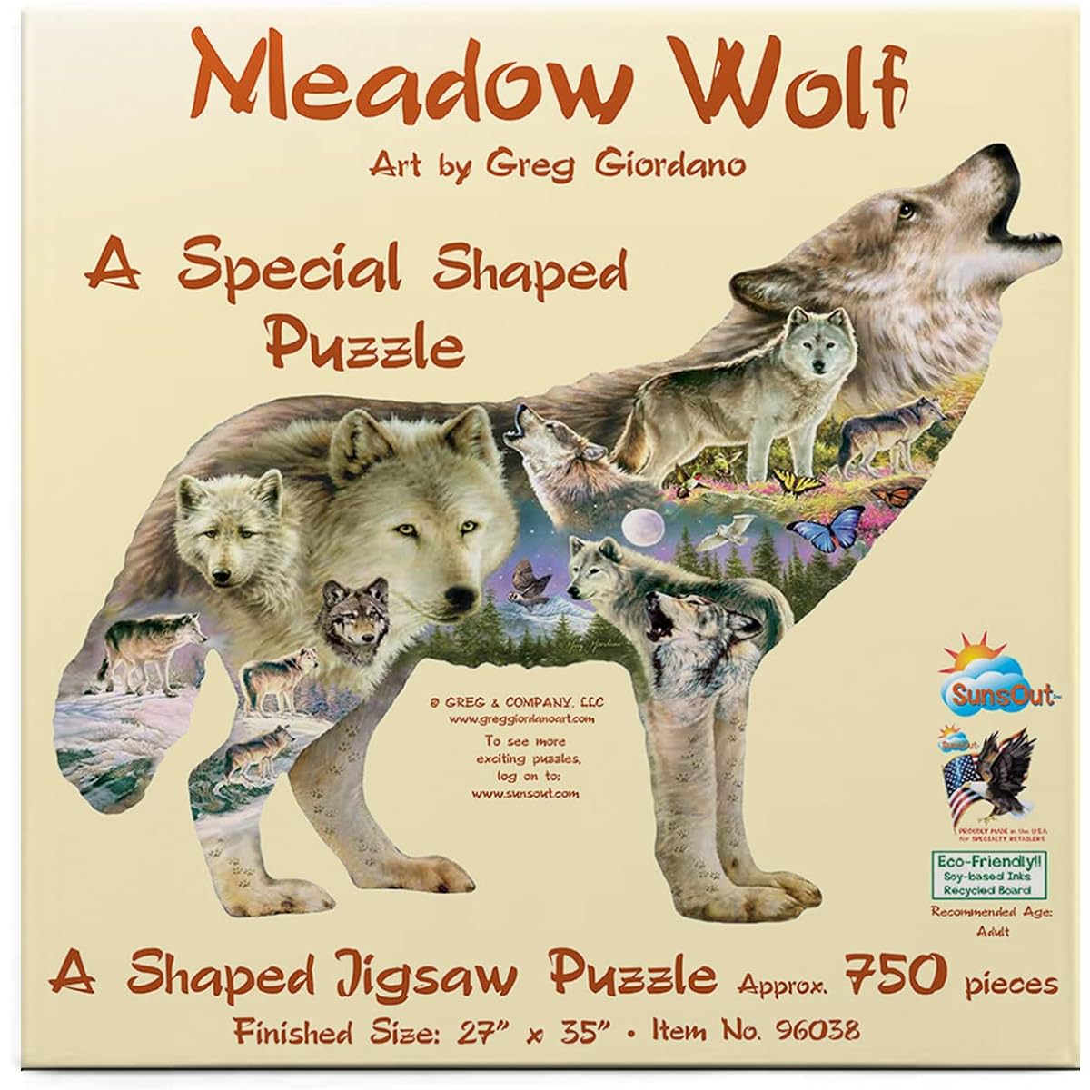 Meadow Wolf Jigsaw Puzzle