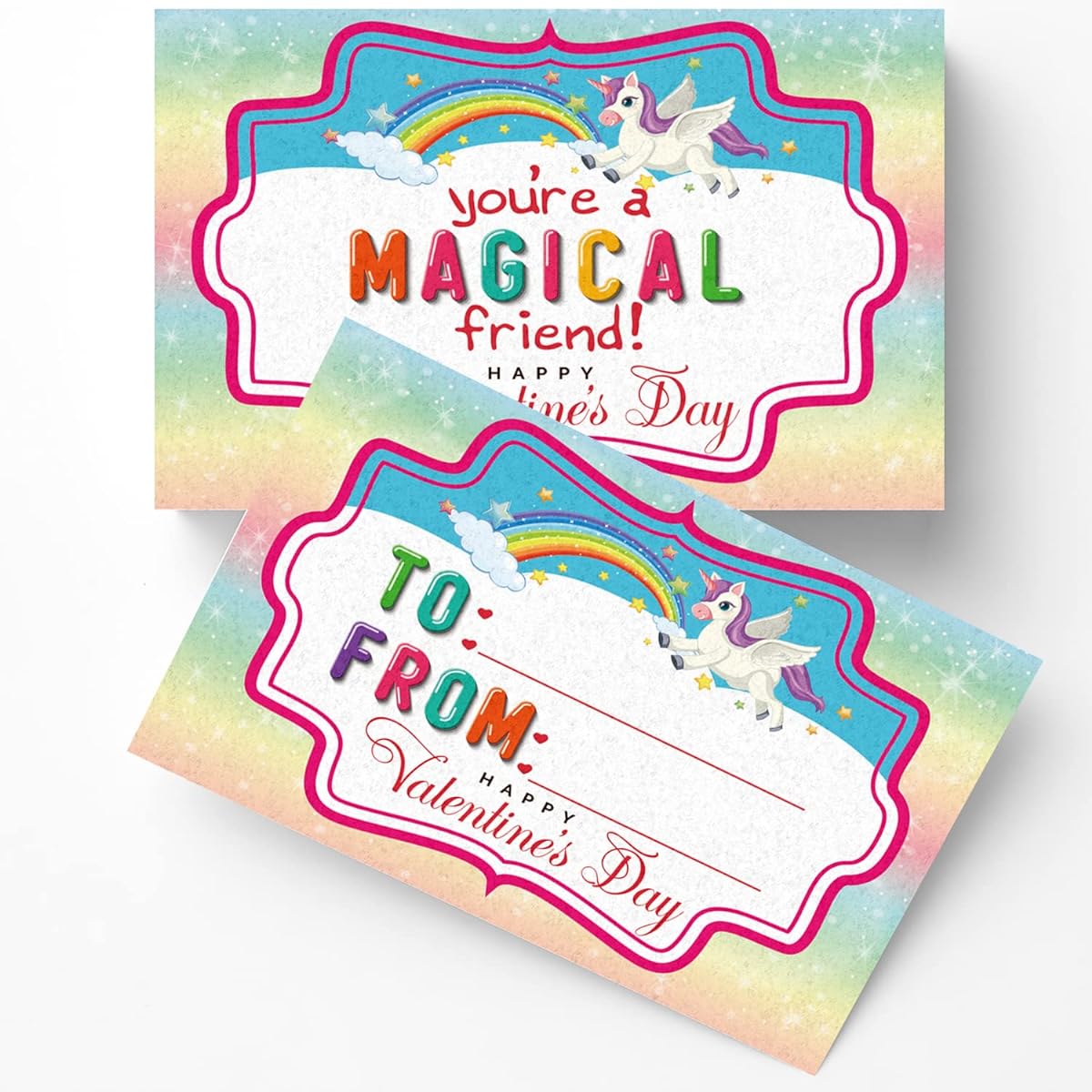 Pan Valentine's Day Cards for Kids Valentine's Day Cards for Teachers Friends Classmates A05D 30pcs
