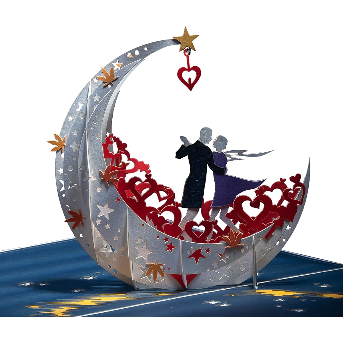 3D Anniversary Valentine's Day Card for Couples, Girlfriends, Boyfriends
