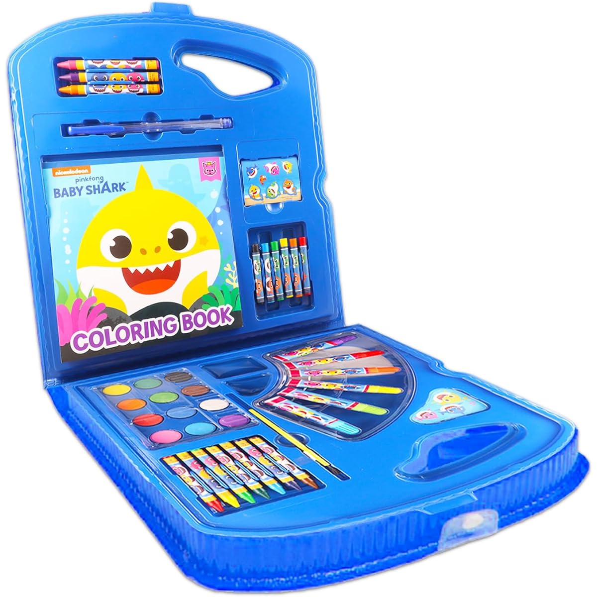 Baby Shark Coloring and Activity Kit - Bundle with Baby Shark Coloring Book, Stickers, Painting, Activities and More | Baby Shark Art Set for Kids, Boys and Girls