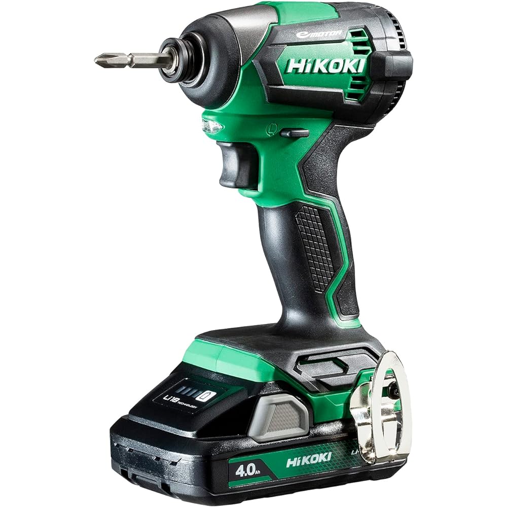 HiKOKI 18V Rechargeable Impact Driver Maximum Tightening Torque 175N・m Aggressive Green Storage Battery/Charger/Case/Bits Sold Separately WH18DE (NN)