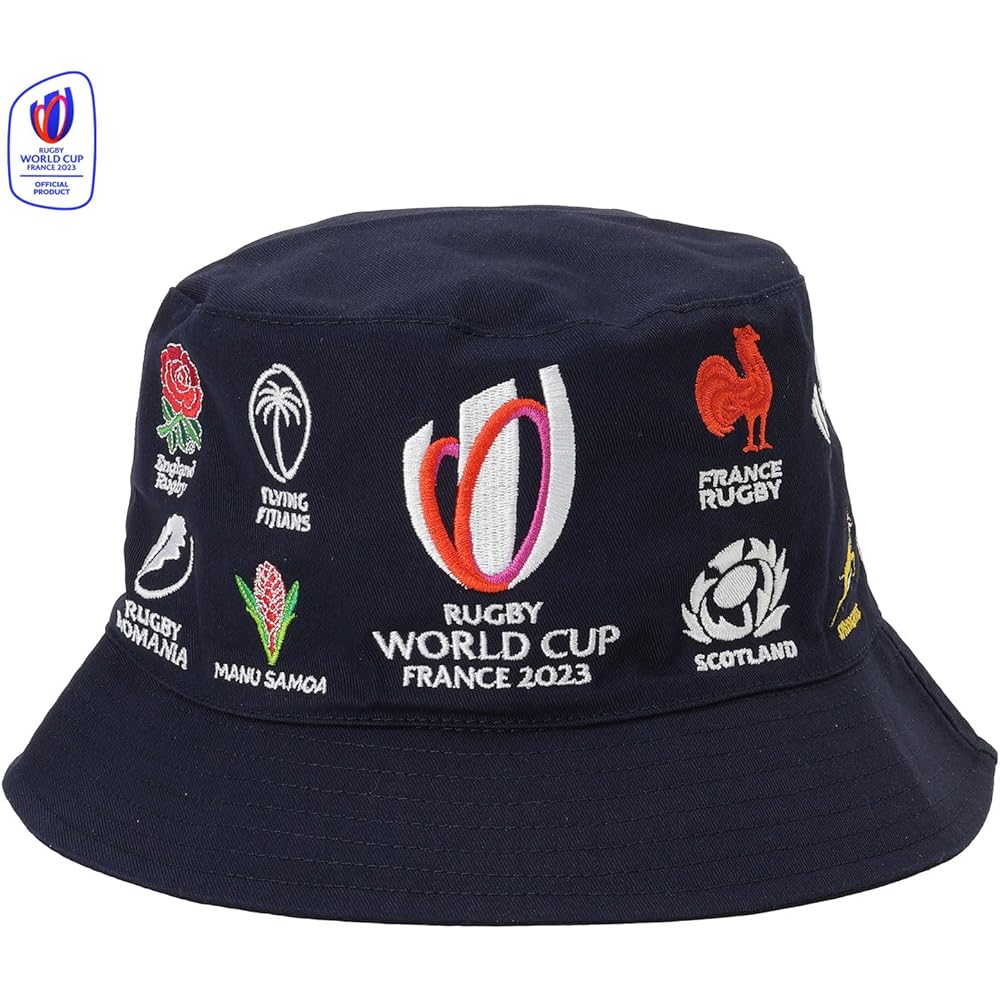 Rugby World Cup 2023 France (RUGBY WORLDCUP FRANCE 2023) 20UNIONS Bucket Hat RWC53208 (Navy/F/Men's, Lady's)