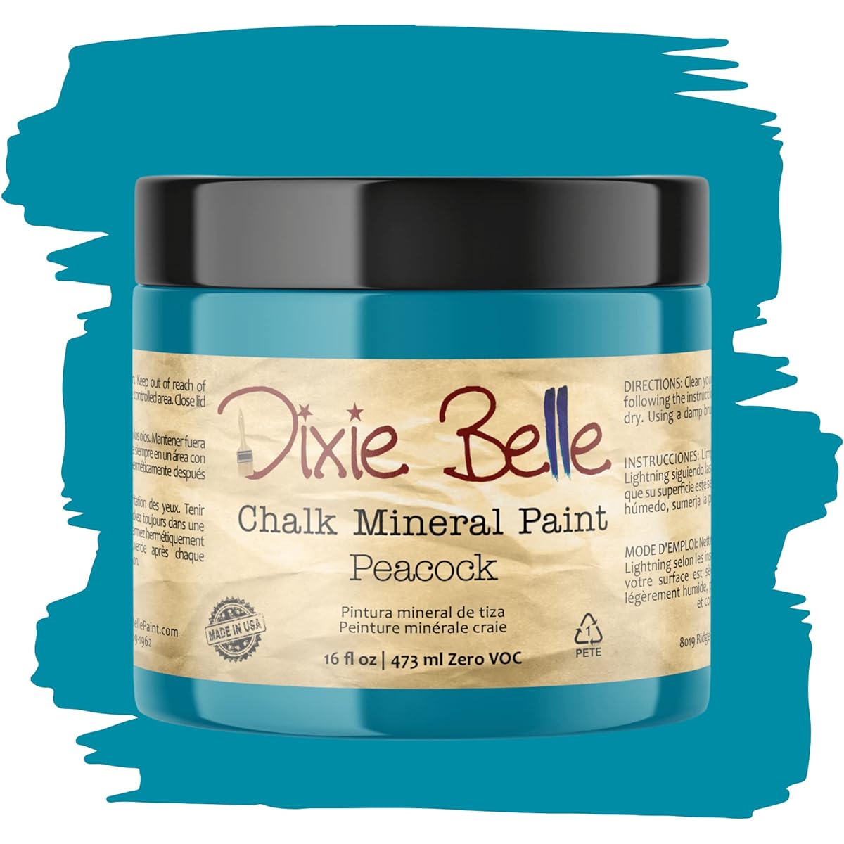 Dixie Belle Paint Company Chalk Finish Furniture Paint (Peacock) 16oz