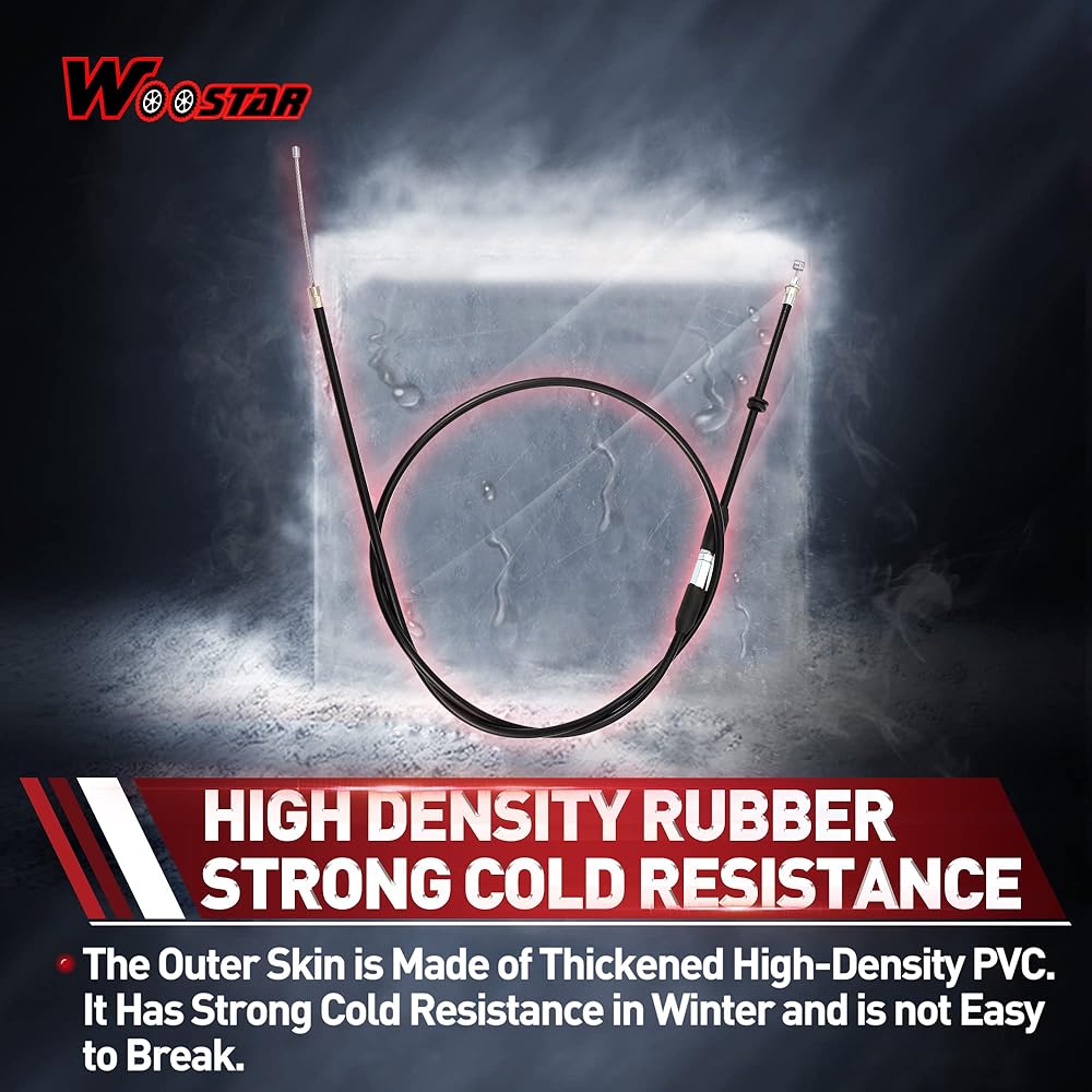 WOOSTAR 46.5" Throttle Cable Shifter with Adjuster Replacement for 125cc 150cc 200cc 250cc Water Cooled ATV 4 Wheel Quad