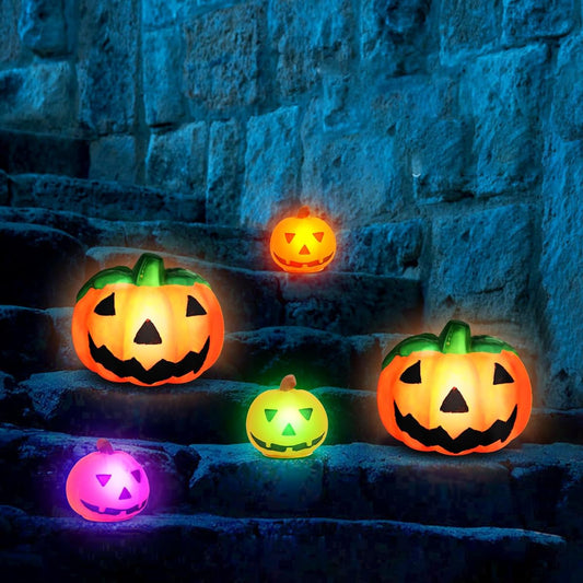 APODESS Pumpkin Decorations Halloween Crafts Pumpkin Lamp Kit DIY Gifts for Kids Boys Girls Ages 4-8 8-12 Paint Kit for Halloween Decorations