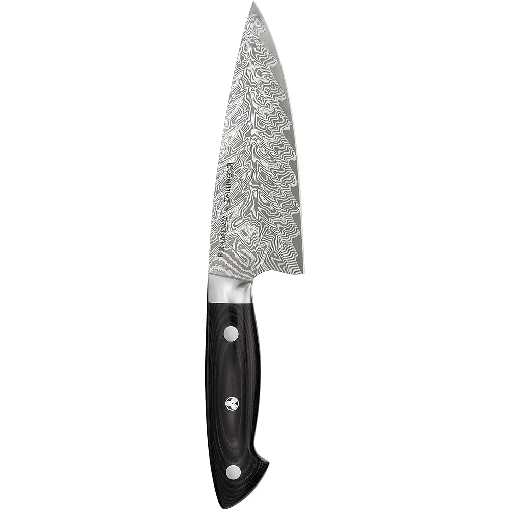 Zwilling "Bob Kramer Euro Stainless Paring Knife 100mm Made in Japan" Damascus Petty Fruit Multilayer Steel Made in Seki City, Gifu Prefecture [Authorized Japanese Product] Bob Kramer Paring Knife 34890-101