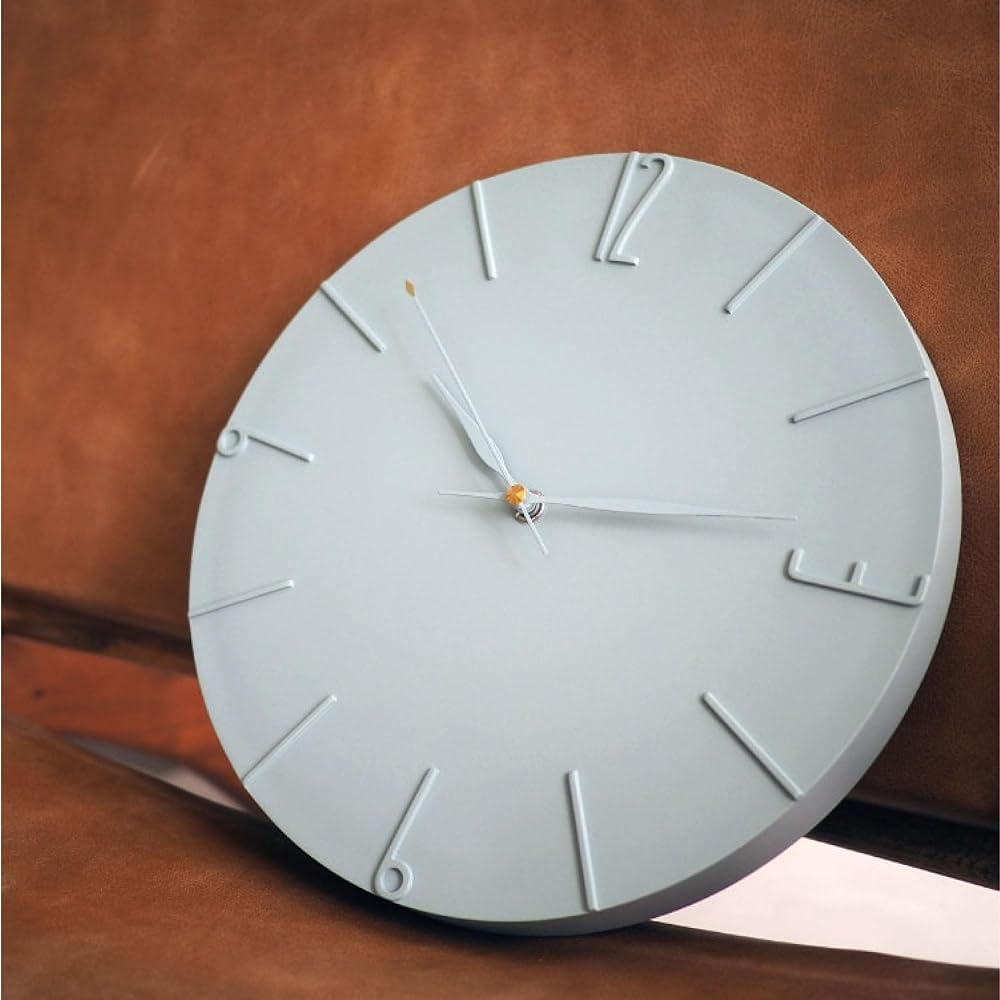 Interform Wall Clock CL-4343 Järvi Turquoise Blue Gold Sweep Movement Diameter 29cm