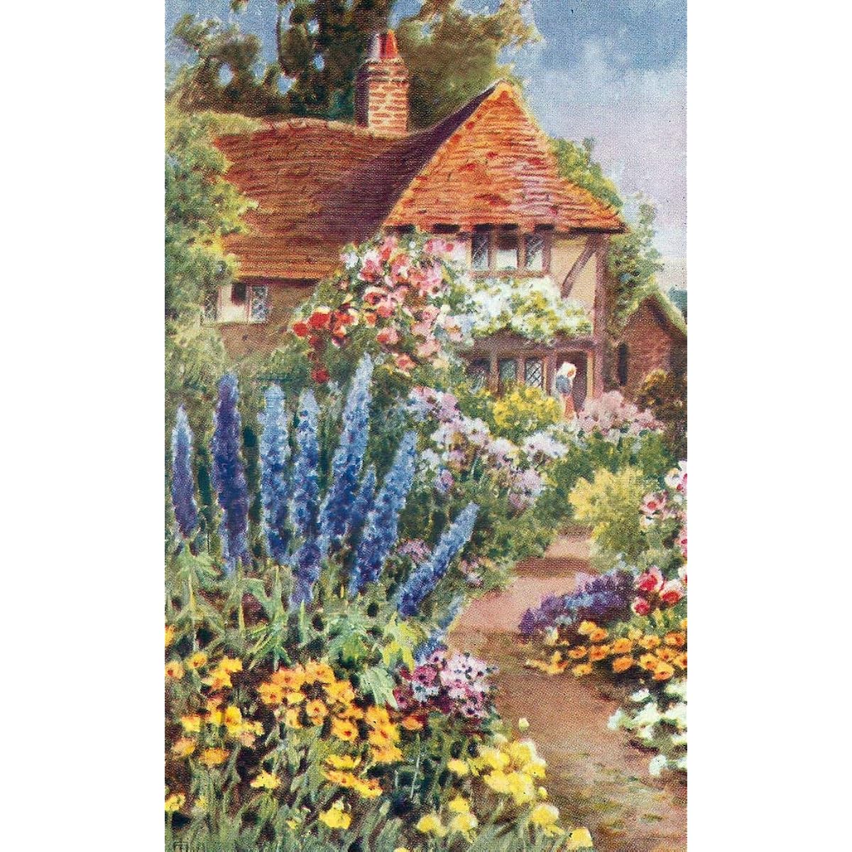 Nautilus Puzzles Wooden Jigsaw Puzzle Classic English Cottage - 47 Unique Wooden Pieces