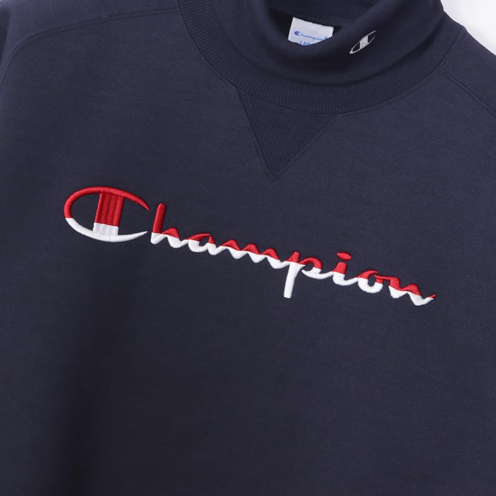 [Champion] Sweatshirt, Long Sleeve, Antibacterial and Odor Resistant, Stretch, Heat Retention, Script Logo TECH WEAVE(R) TERRY Turtleneck Sweatshirt, Men's Golf C3-YG003