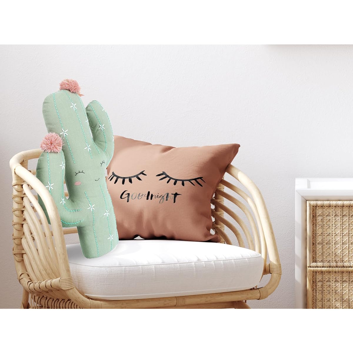 MON AMI Sage Cactus Plush Toy, Soft Premium Stuffed Animal, Perfect for Nursery Decor, Gifts, 18"