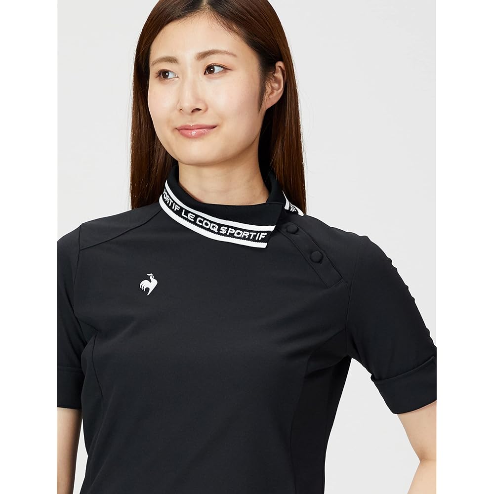 [Le Coq Sportif] 22 Autumn/Winter Model Golf Short Sleeve Shirt [RIJOUME] Half Length Sweat Absorbent Quick Drying Stretch UPF15 ECO Women's
