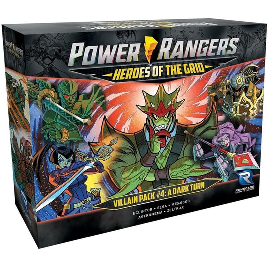 Renegade Game Studios Power Rangers Heroes of the Grid Villain Pack #4 Serves 2-5 players 45-60 minutes Ages 14 and up