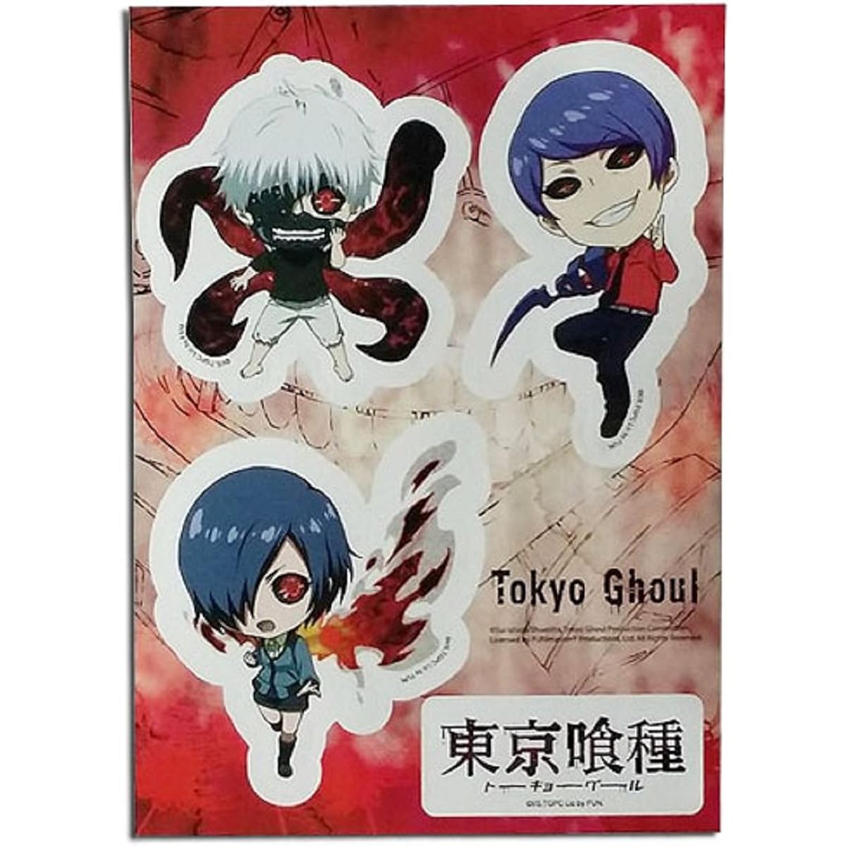 Great Eastern Entertainment Tokyo Ghoul Stickers: Shiraki and Shiratori Ghoul Sticker Set