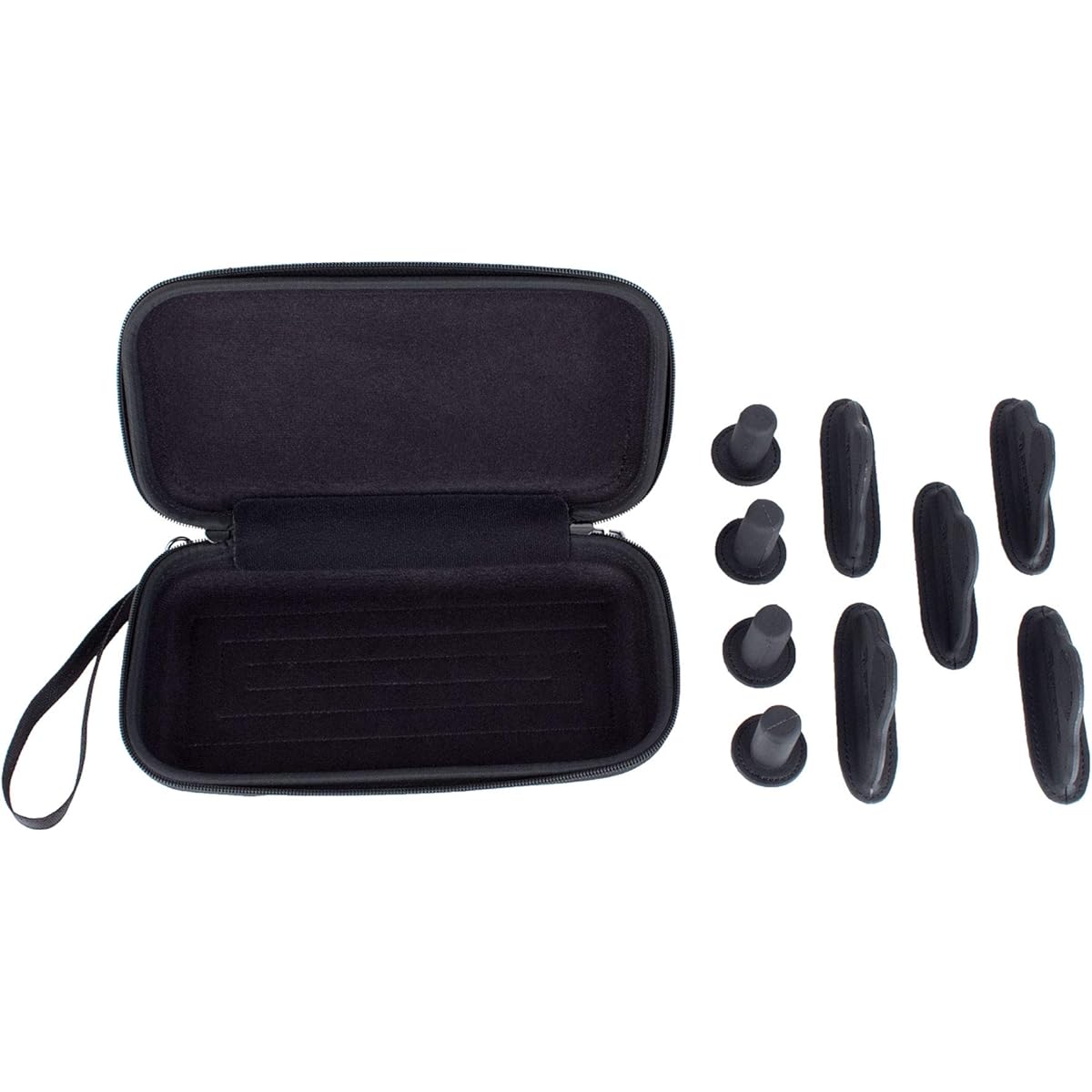PROTEC Woodwind Instrument Mouthpiece & Ligature Modular Pouch Holds 4 Mouthpieces A400 Black
