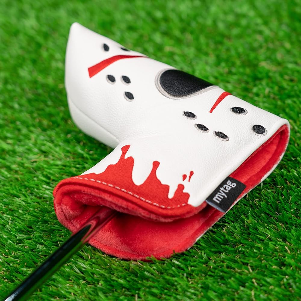 Mytag 3 Piece Set (1FUT) Golf Wood Cover Set Golf Driver Cover Fairway Wood Utility Putter Cover Head Cover High Quality Leather Magnetic Closure Pin Type Pin Type Blade Type Putter Cover Mallet Hockey