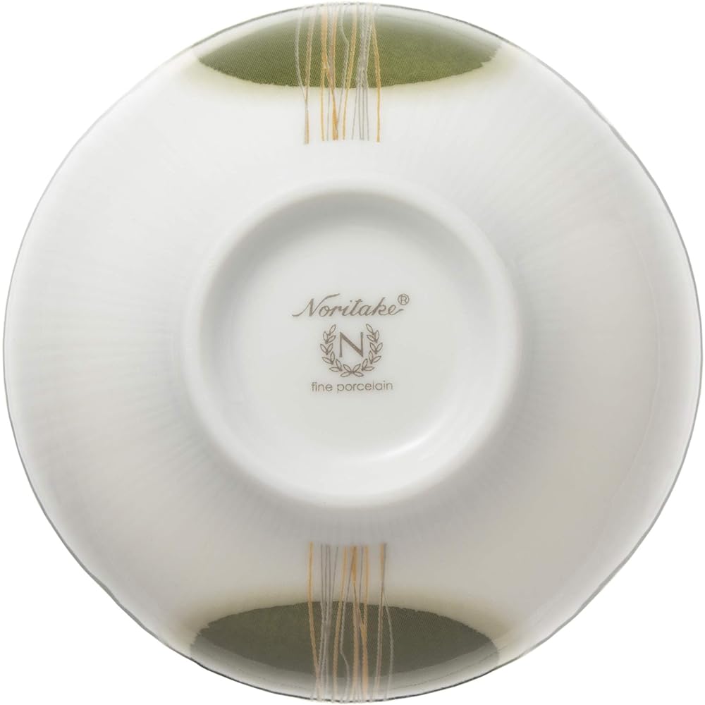 Noritake Pumping Tea Cup with Lid Set 160cc Evergreen 5 Pieces Fine Porcelain F10366/1658