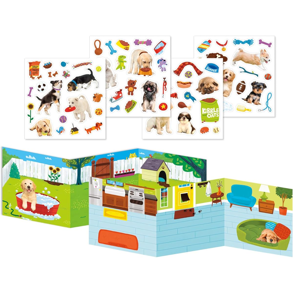 Peaceable Kingdom My Pet Puppy Reusable Sticker Tote for Kids