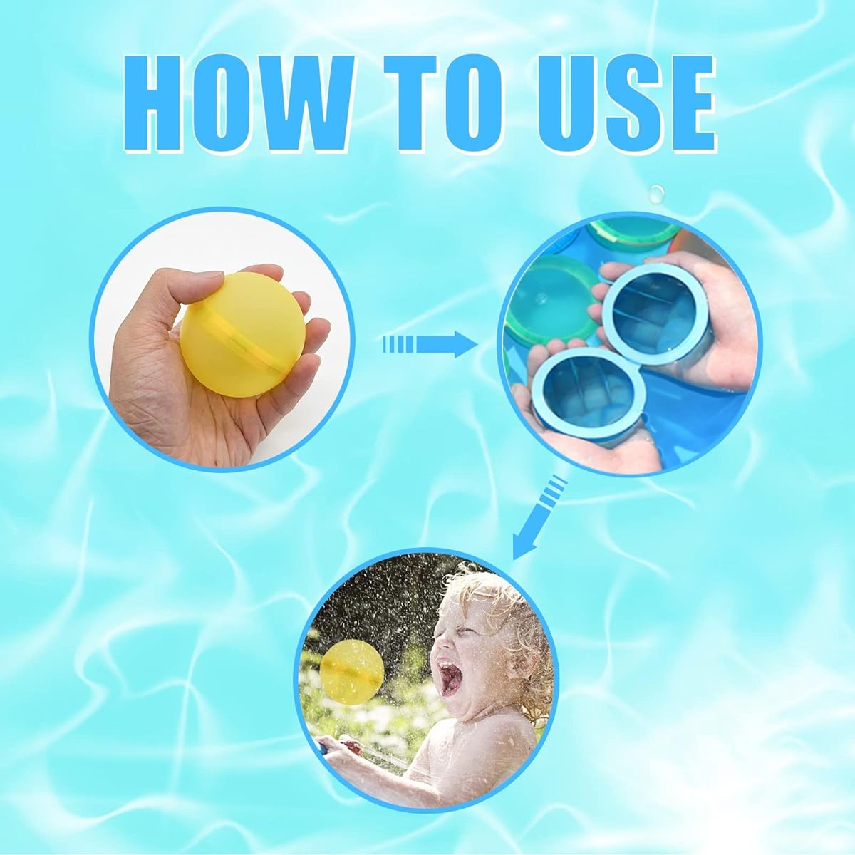 12pcs Reusable Water Balloons Water Balls Biodegradable Water Balloons Soft Silicone Water Balloons Self Seal Quick Fill Summer Games for Kids Outdoor Fun Party Gifts