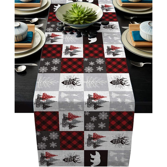 ARTSHOWING St. Patrick's Day Table Runner Party Supplies Fabric Decorations for Wedding Birthday Baby Shower 13 x 70 Inch Dreamy Lucky Shamrock Leaves 13x90inch