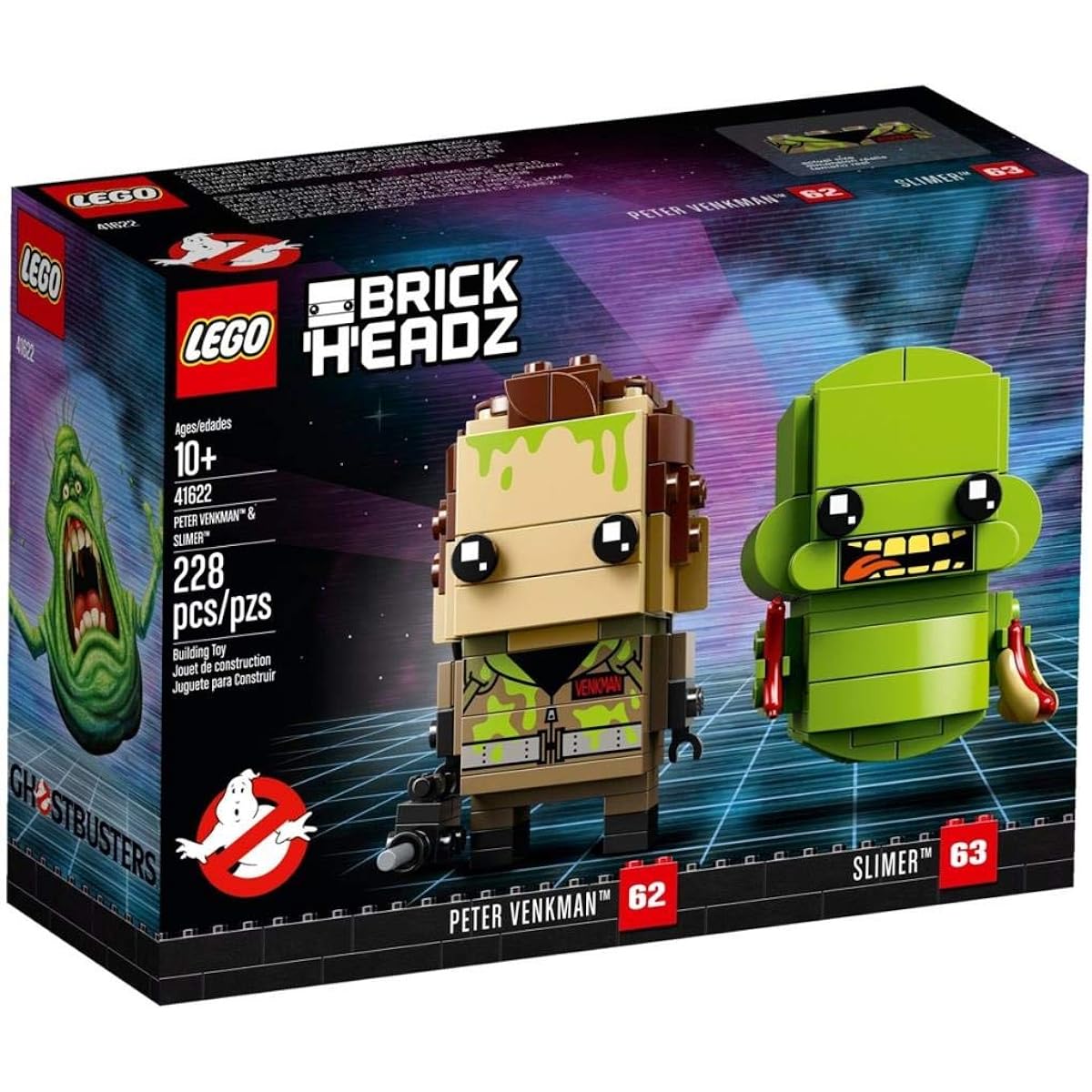 LEGO BrickHeadz Peter Venkman and Slimer 41622 Building Kit (228 Pieces) ( Exclusive)