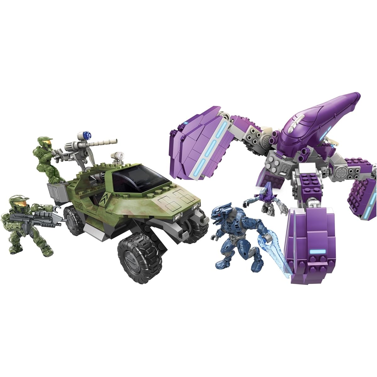 Mega Bloks Halo Wars UNSC Gausshog vs. Covenant Locust