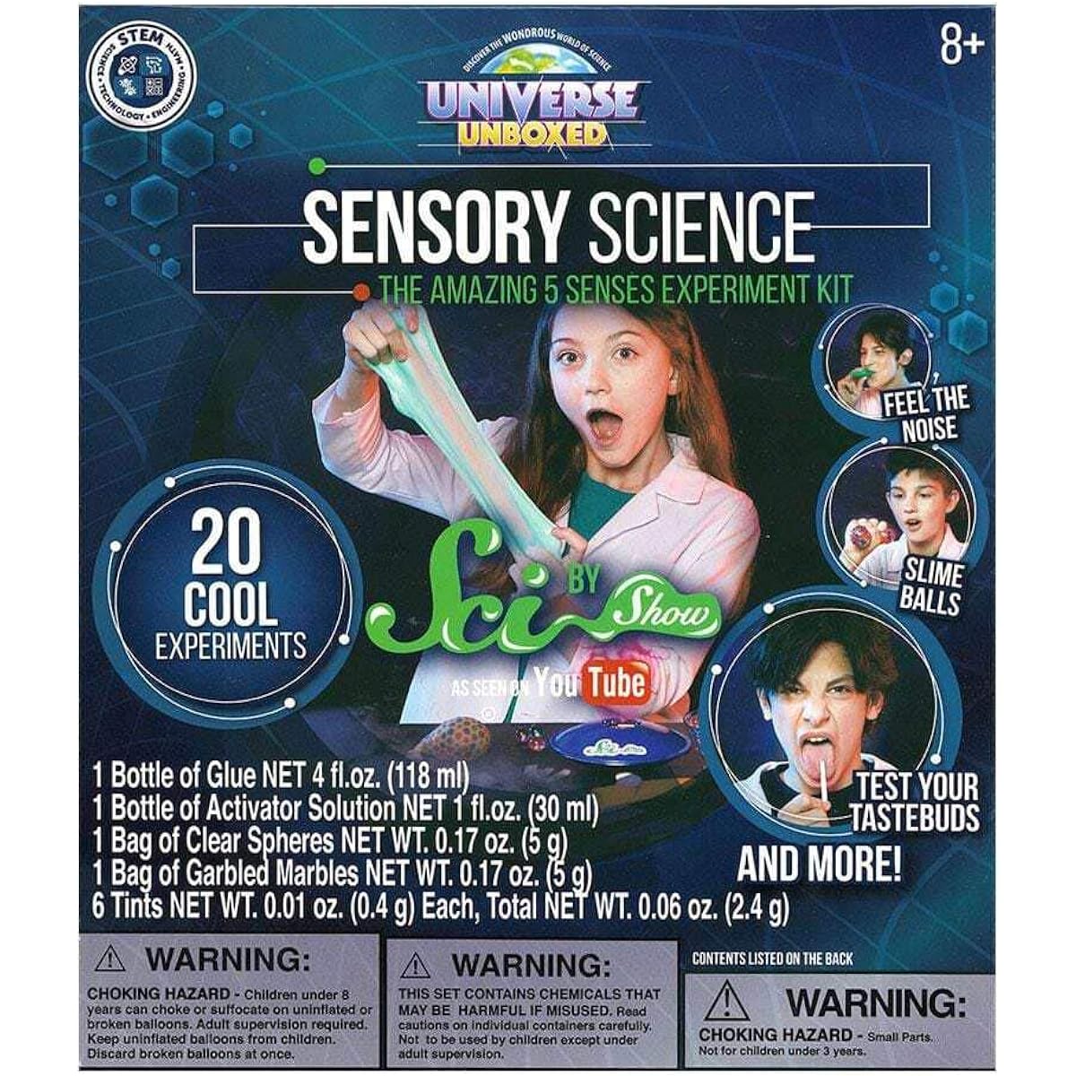 Be Awesome. Scishow Toy Universe. Unboxed. Sensory Science Institute.