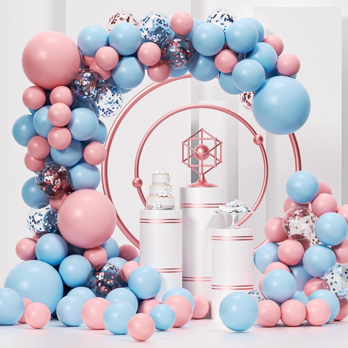 Pink and blue balloons QQ25
