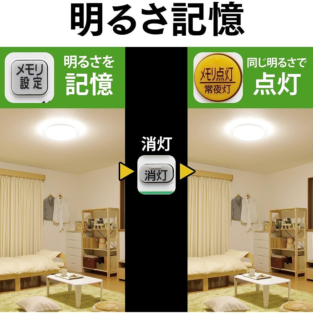 Iris Ohyama LED Ceiling Light Dimmable Color Adjustable Type ~8 Tatami CL8DL-N1AZ