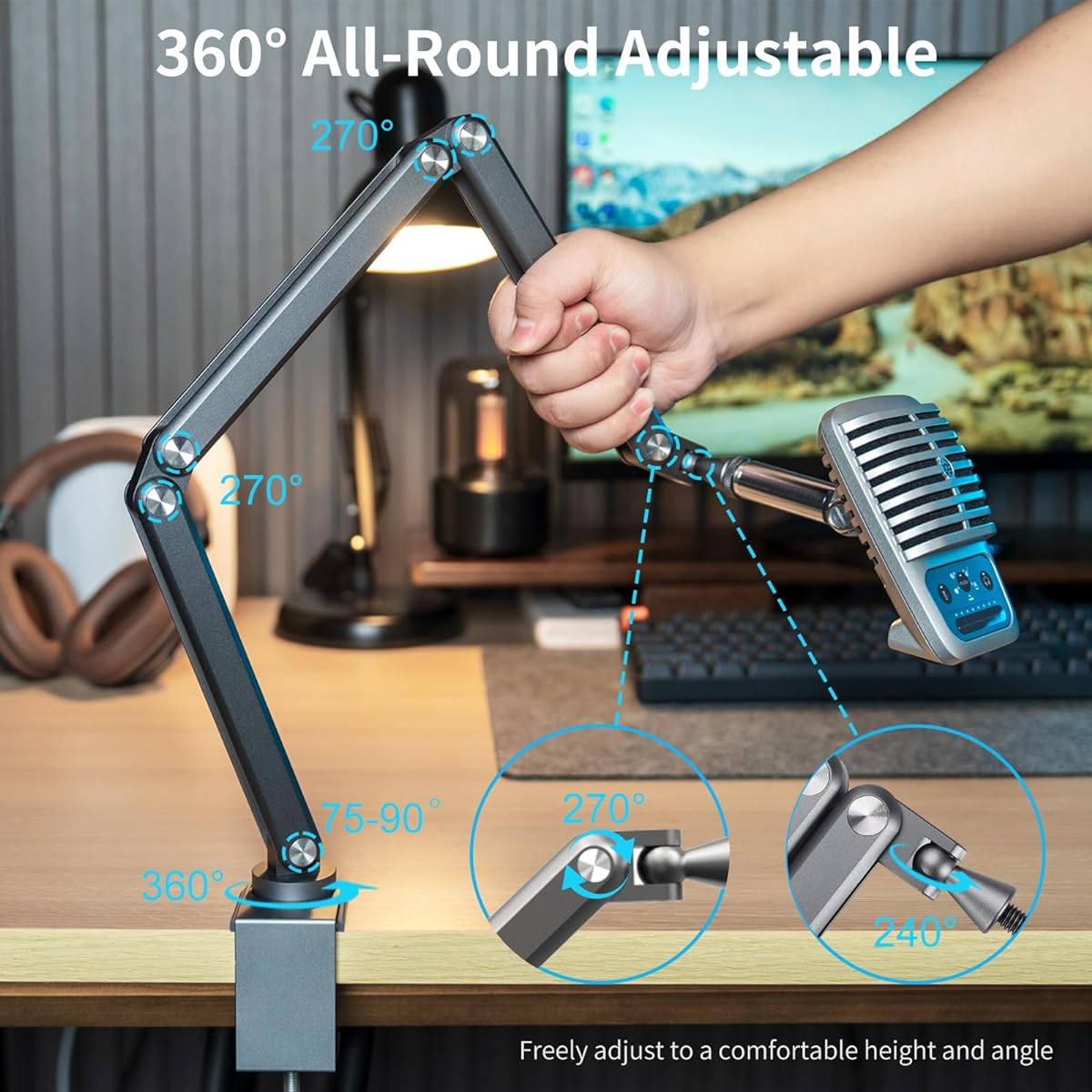 Microphone Boom Arm Stand