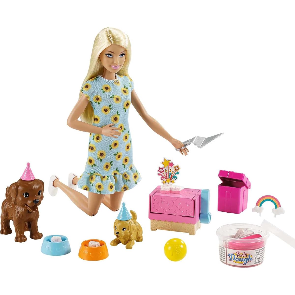 Mattel - Barbie Doll and Puppy Party Playset, Blonde