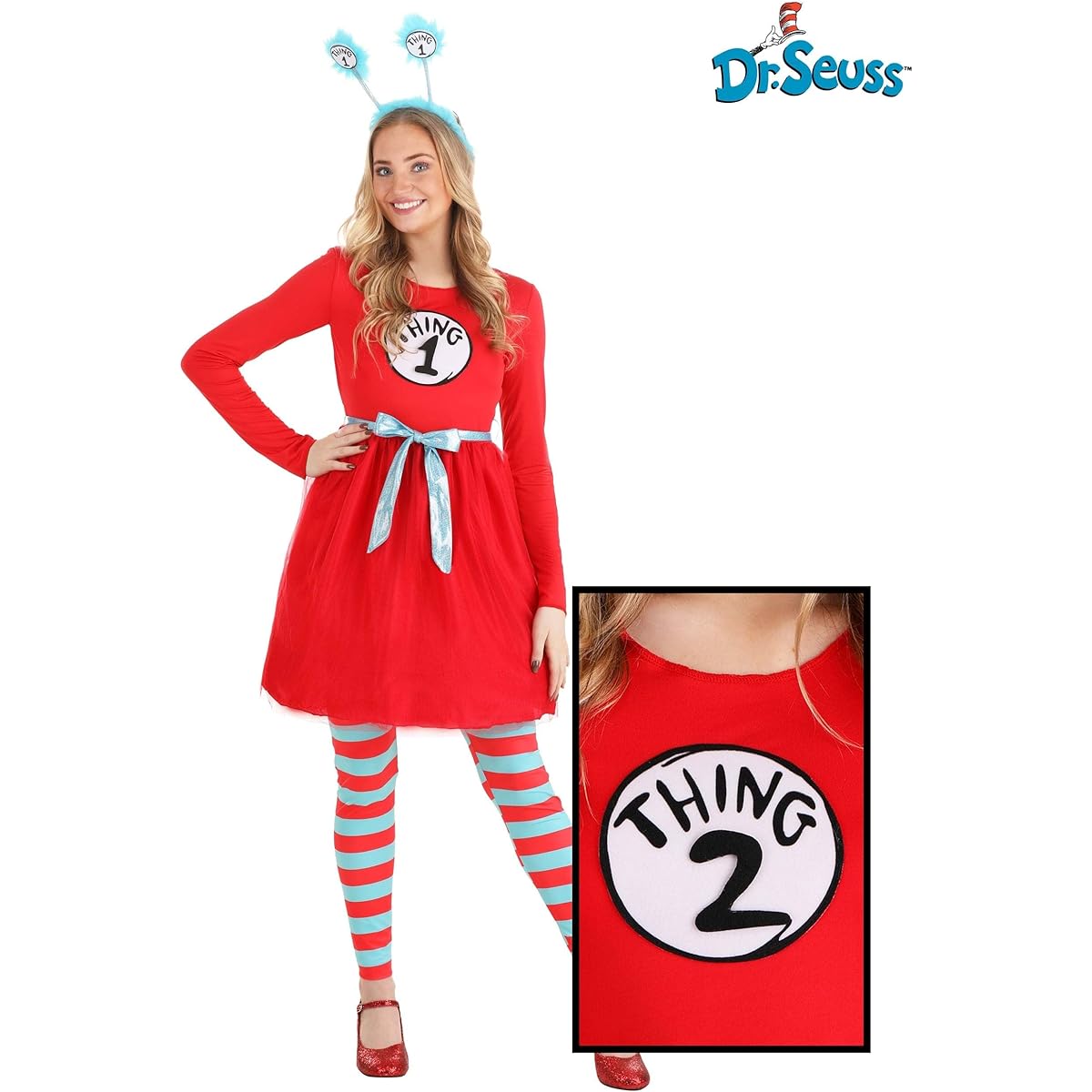 elope Dr. Seuss Thing 1 & Thing 2 Costume for Women