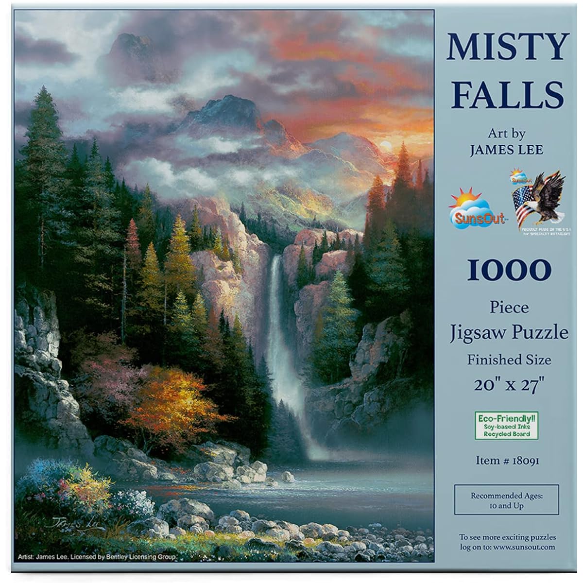 SUNSOUT INC Misty Falls 1000 piece jigsaw puzzle