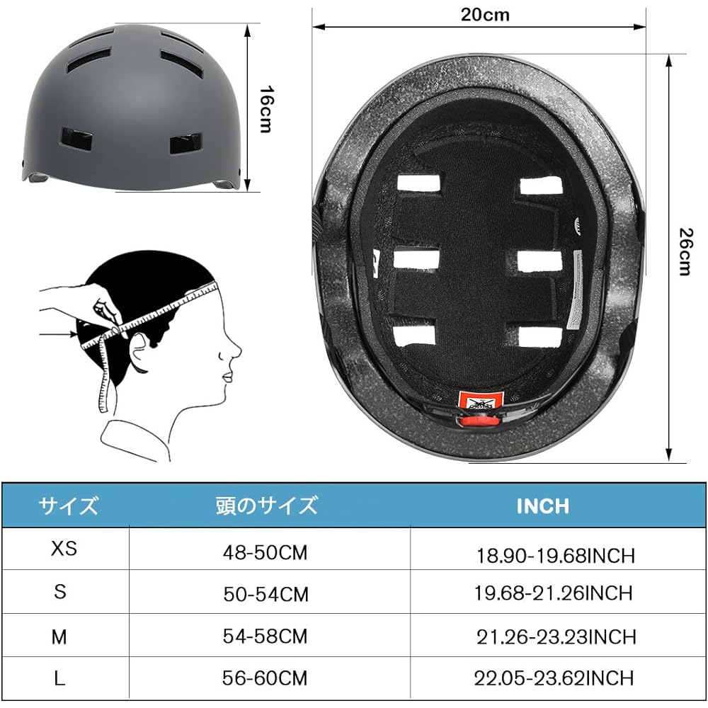 Vihir Sports Helmet, Ice Skating, Skateboarding, Bicycle, Mountaineering, Climbing, Protective Helmet, Size Adjustable, For Children and Adults