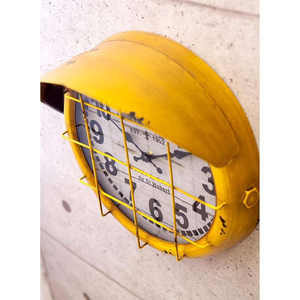 Akizuki Boeki Antique Clock Submarine 2 YELLOW W36×D15×H36cm BLKR1758-1