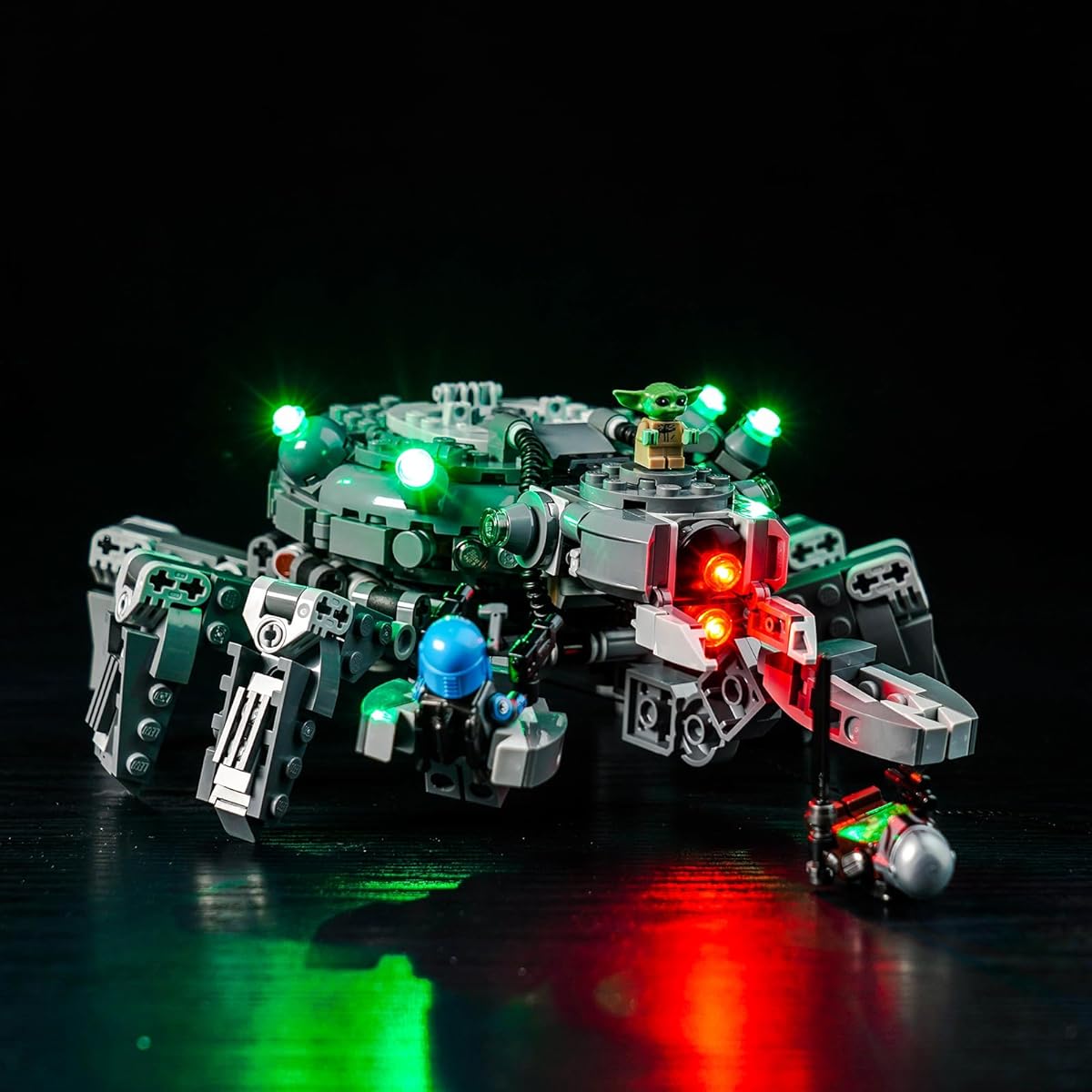 Hilighting Upgrade LED Light Kit for Lego Star Wars Spider Tank Building Set Compatible with Lego 75361 (Model Not Included)