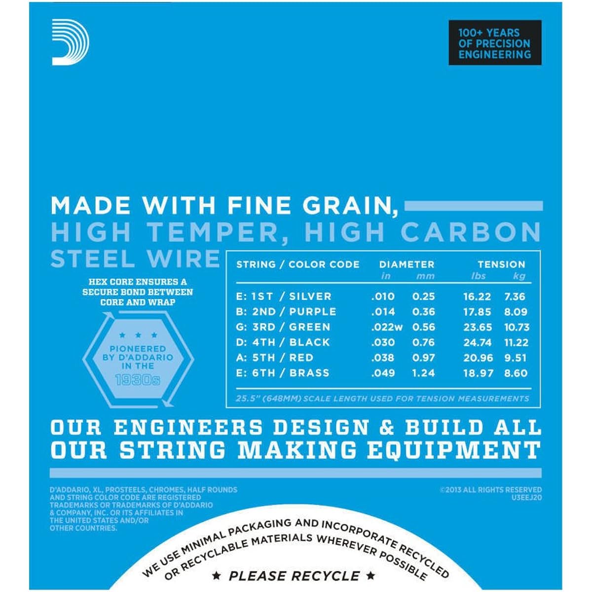 D'Addario Electric Guitar Strings Nickel Jazz Light .012-.052 EJ21 x 10 Set [Domestic Genuine Product]