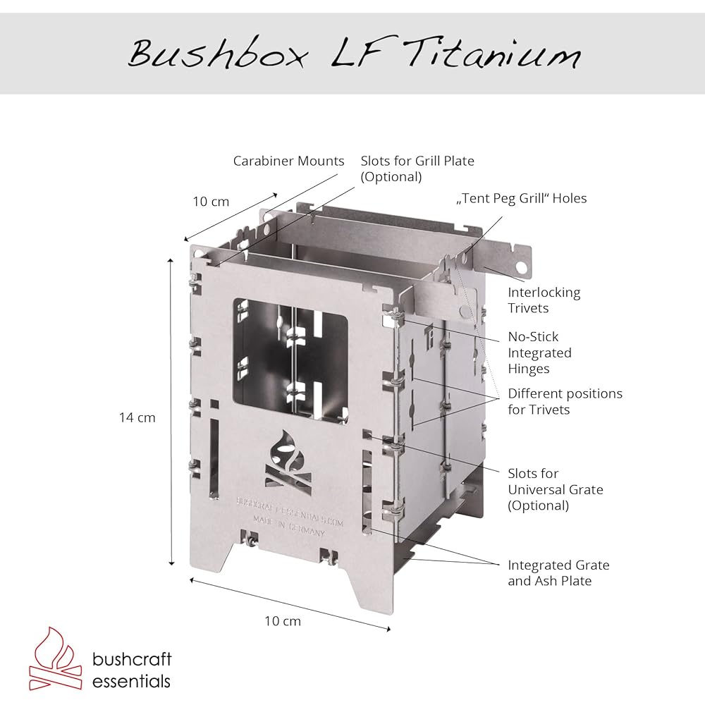 Outdoor stove bush box LF titanium