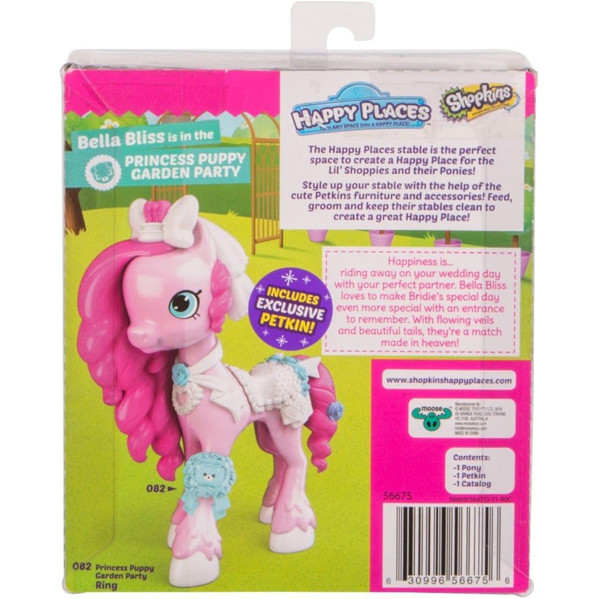 Shopkins Happy Places Lil Shoppie Pack Bella Bliss - Princess Puppy garden Party