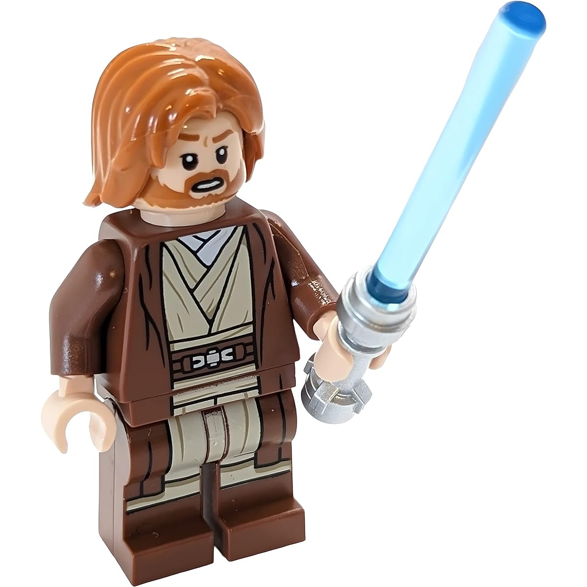 Lego Star Wars Mini Figure - Obi-Wan Kenobi with Lightsaber (Approximately 45mm / 1.8 Inch Tall)