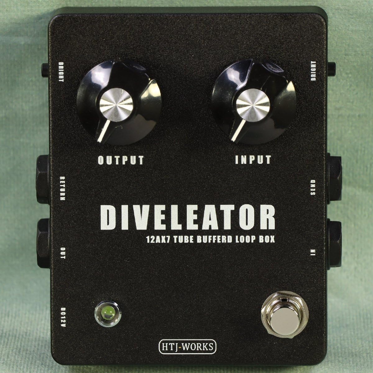 HTJ-WORKS/DIVELEATOR JJ 12AX7 Tube Buffered Loop Box -Black Knob- Preamplifier Handmade Made in Japan